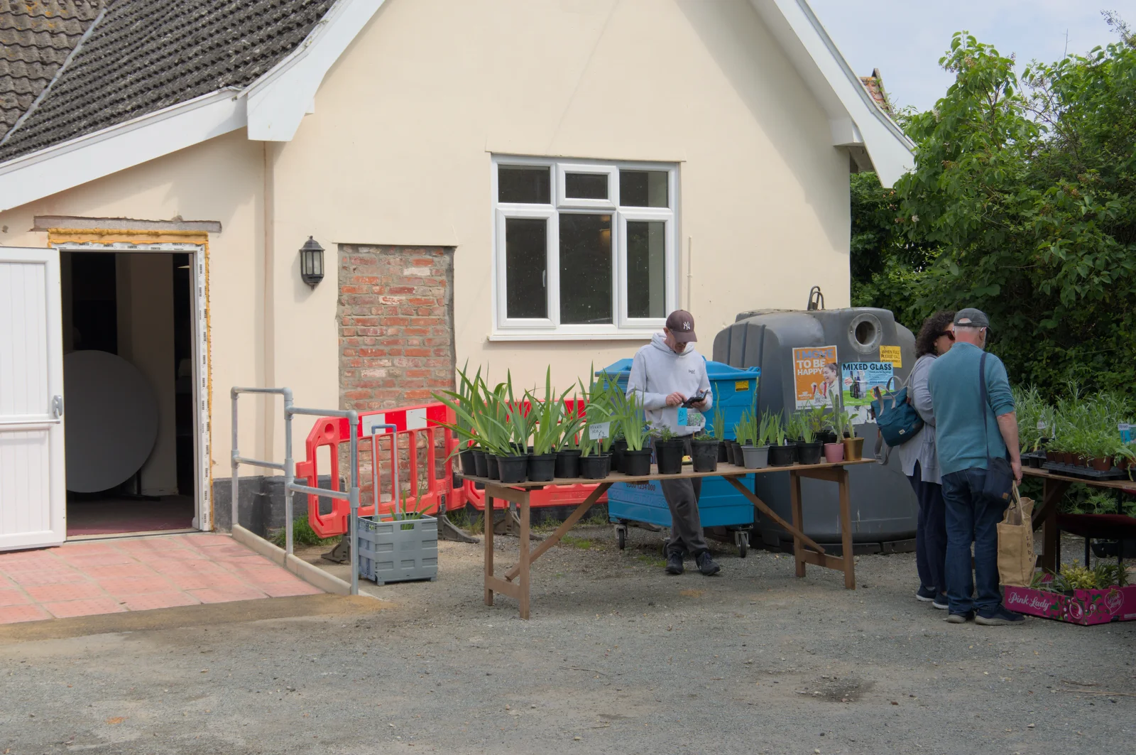 The plant sale is on at Brome Village Hall, from The Village Hall Plant Sale, and a New Dinghy, Weybread, Norfolk - 19th May 2024