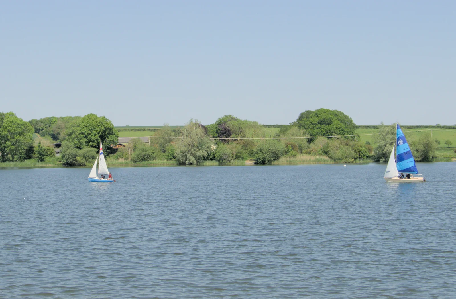 Nosher and Fred sail around on the lake, from The Village Hall Plant Sale, and a New Dinghy, Weybread, Norfolk - 19th May 2024