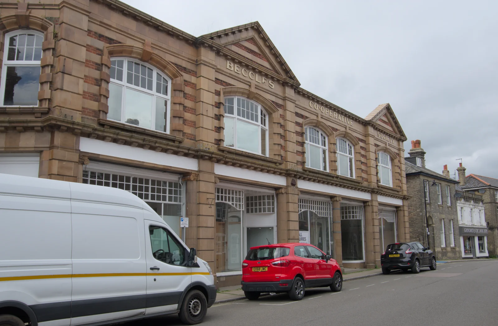 The grand Beccles Cooperative Society building, from A Trip to Beccles, and the BSCC at The Greyhound, Botesdale, Suffolk - 23rd May 2024