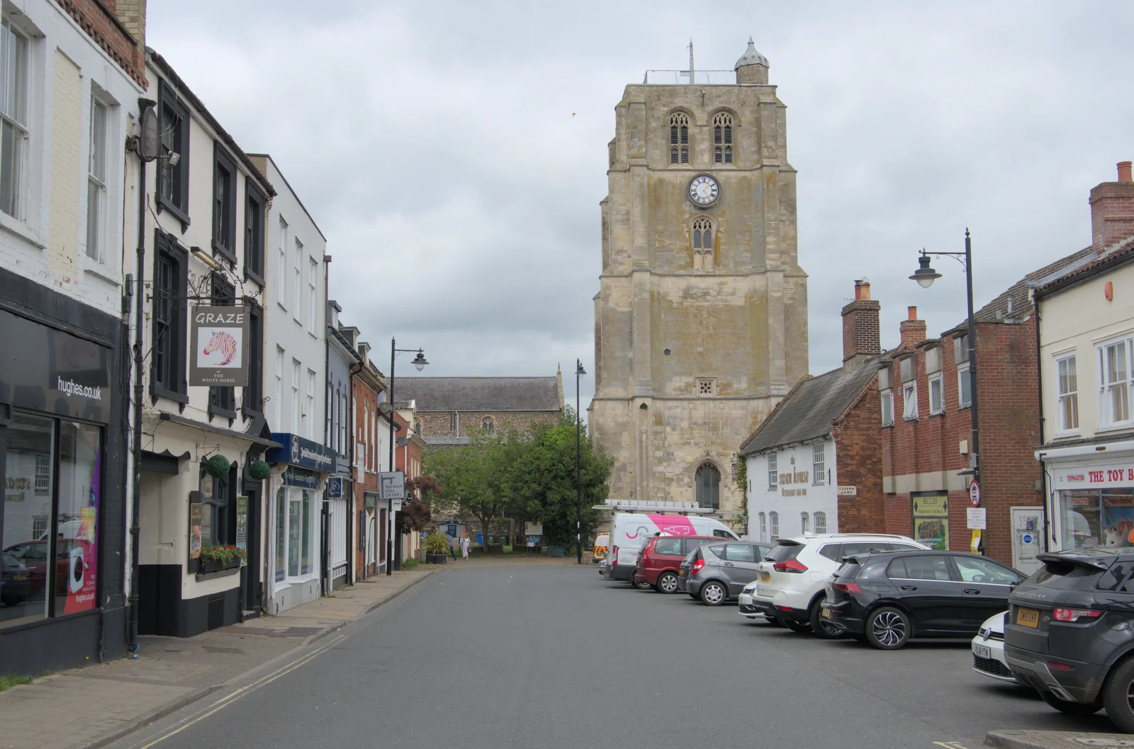 Beccles Bell Tower and St. Michael's church, from A Trip to Beccles, and the BSCC at The Greyhound, Botesdale, Suffolk - 23rd May 2024