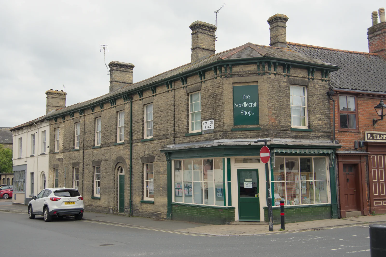 Railway buildings on Station Road, from A Trip to Beccles, and the BSCC at The Greyhound, Botesdale, Suffolk - 23rd May 2024