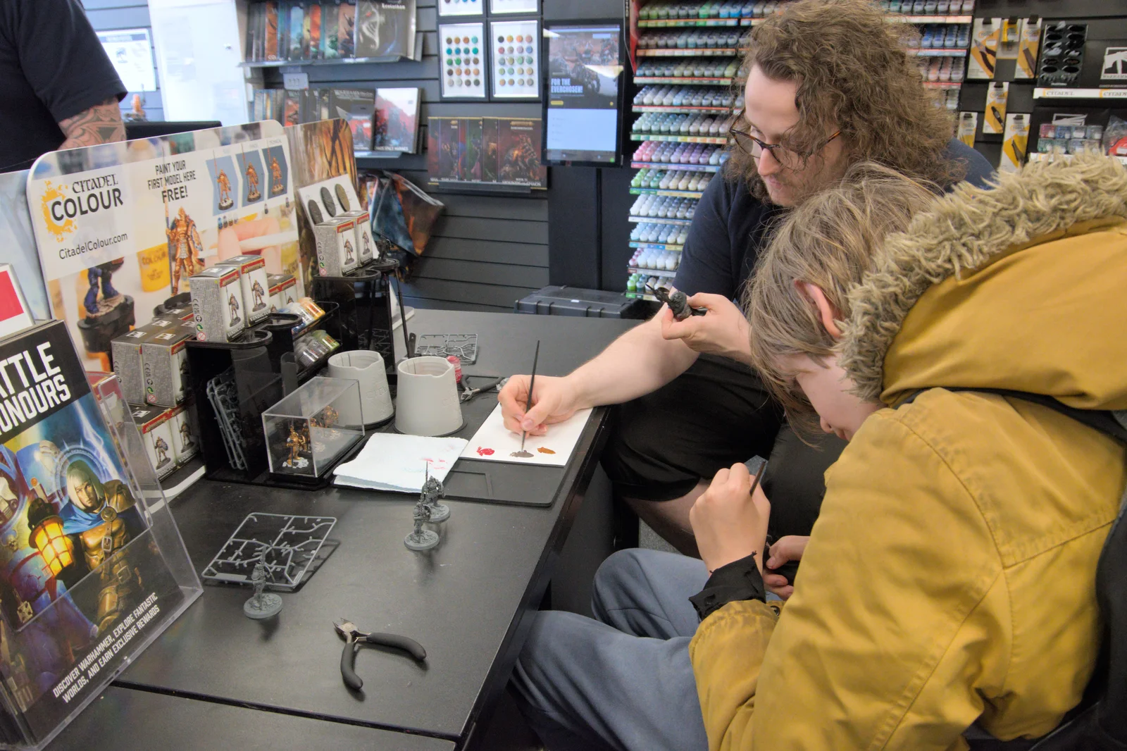 Harry visits the Warhammer shop on Westlegate, from Birthday Shopping in the Rain, Norwich - 25th May 2024