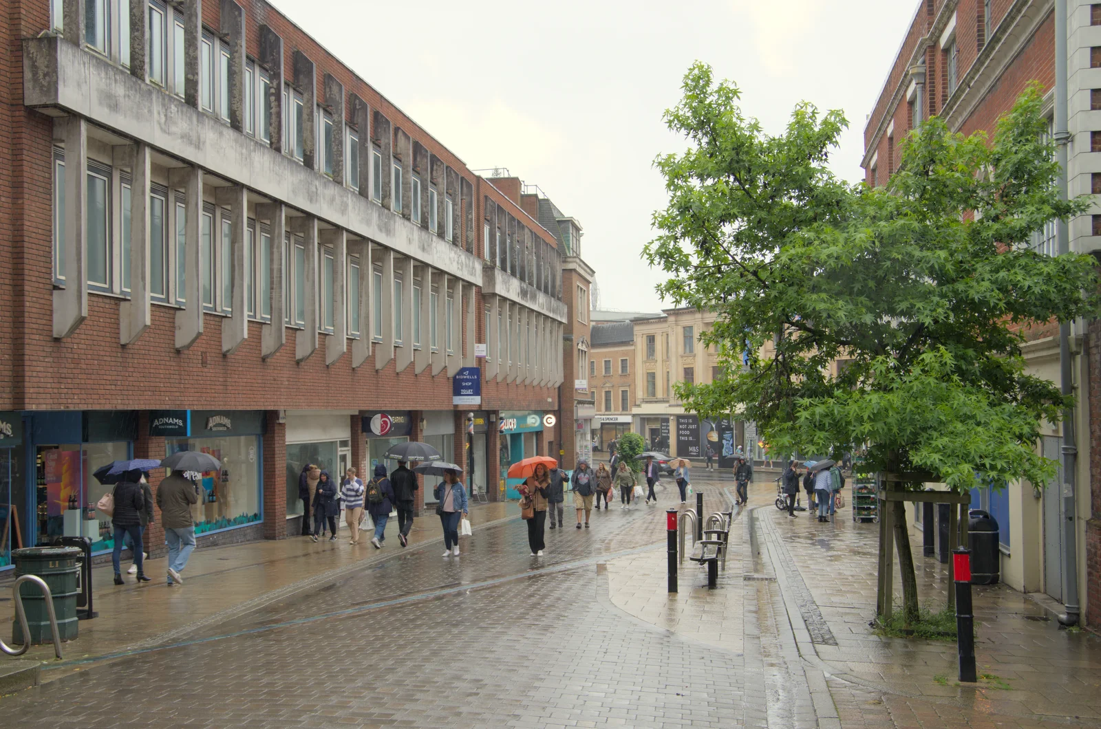 A class 60s or 70s building on Westlegate, from Birthday Shopping in the Rain, Norwich - 25th May 2024