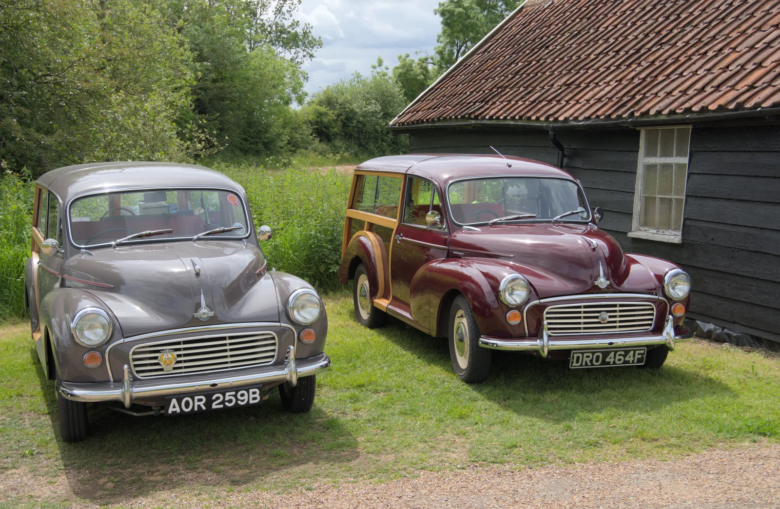 Two more Morris Minors, including a Traveller, from Saxtead Mill, Framlingham Gala and Chips on the Beach, Aldeburgh - 27th May 2024