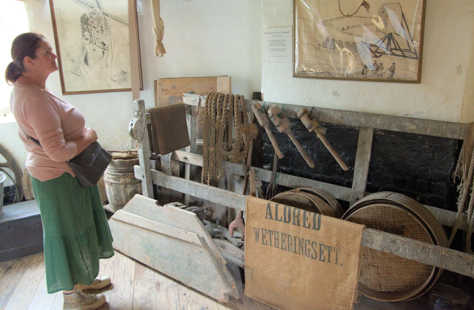 More old mill artifacts, from Saxtead Mill, Framlingham Gala and Chips on the Beach, Aldeburgh - 27th May 2024