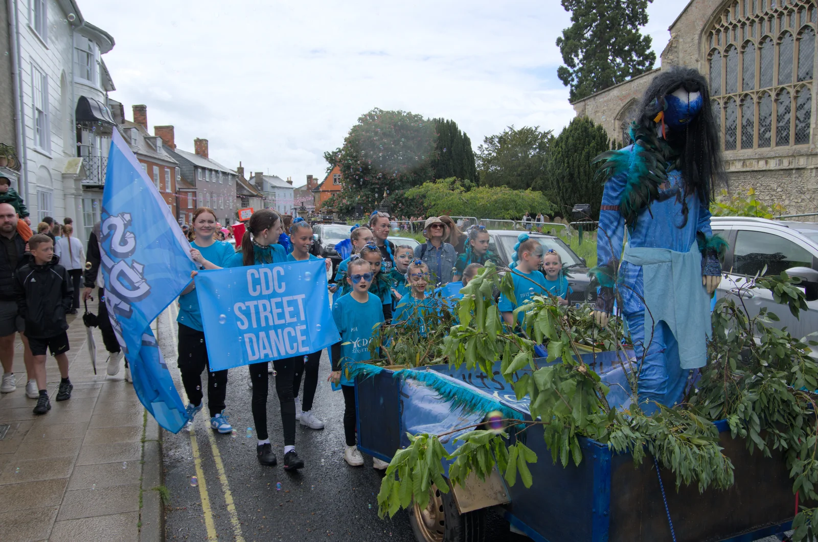 The CDC Street Dance float, from Saxtead Mill, Framlingham Gala and Chips on the Beach, Aldeburgh - 27th May 2024