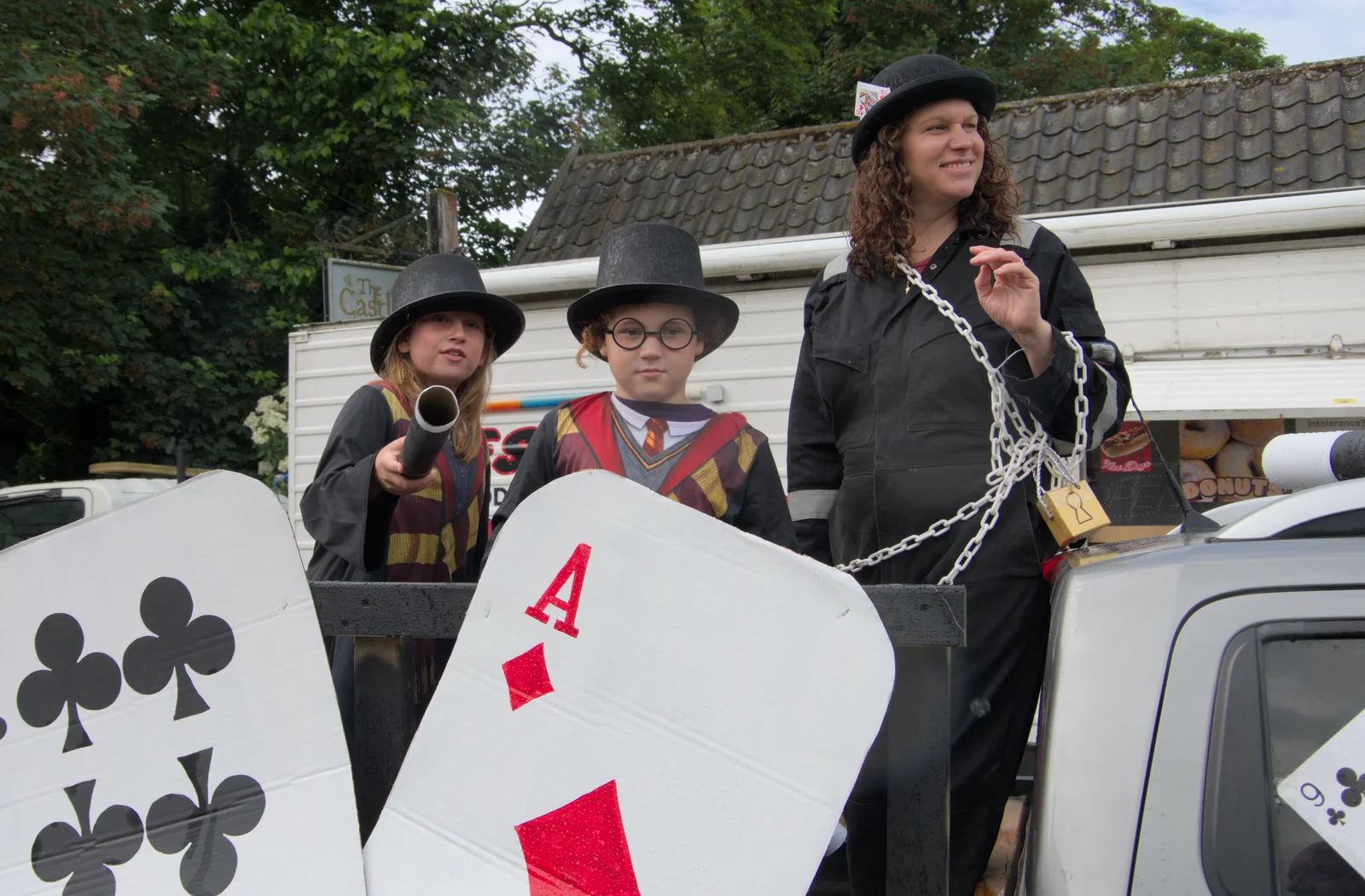 A couple of Harry Potters, from Saxtead Mill, Framlingham Gala and Chips on the Beach, Aldeburgh - 27th May 2024