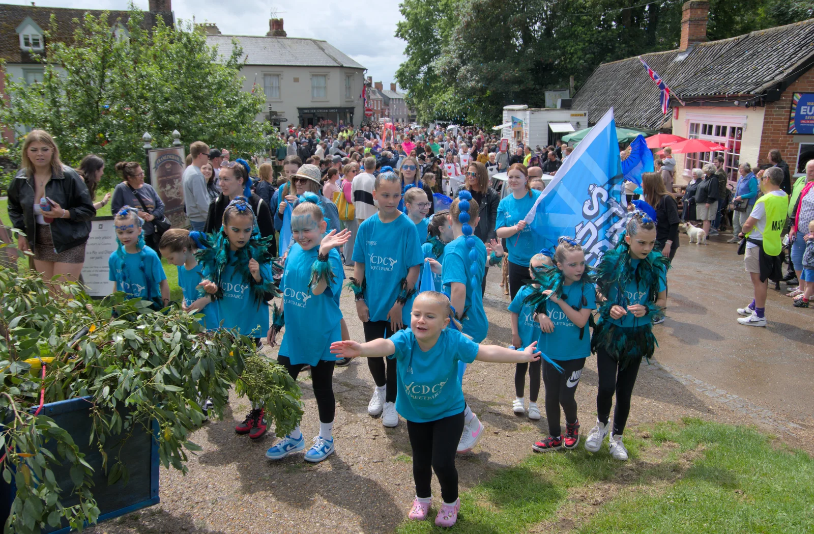 The CDC Street Dance troupe, from Saxtead Mill, Framlingham Gala and Chips on the Beach, Aldeburgh - 27th May 2024