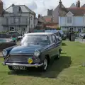 A classic motor on the green, Saxtead Mill, Framlingham Gala and Chips on the Beach, Aldeburgh - 27th May 2024