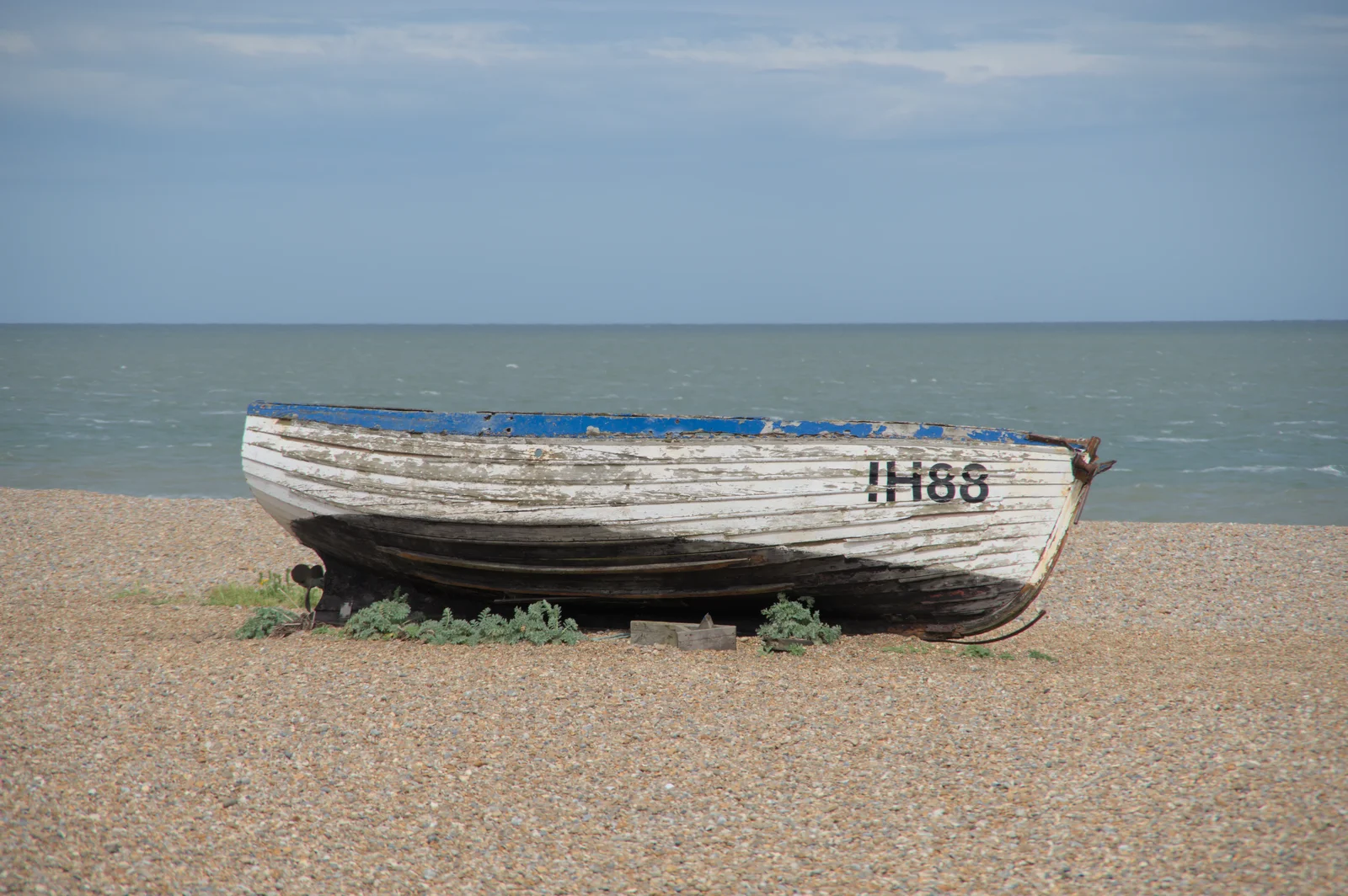 IH88 - an old wooden clinker-built fishing boat, from Saxtead Mill, Framlingham Gala and Chips on the Beach, Aldeburgh - 27th May 2024