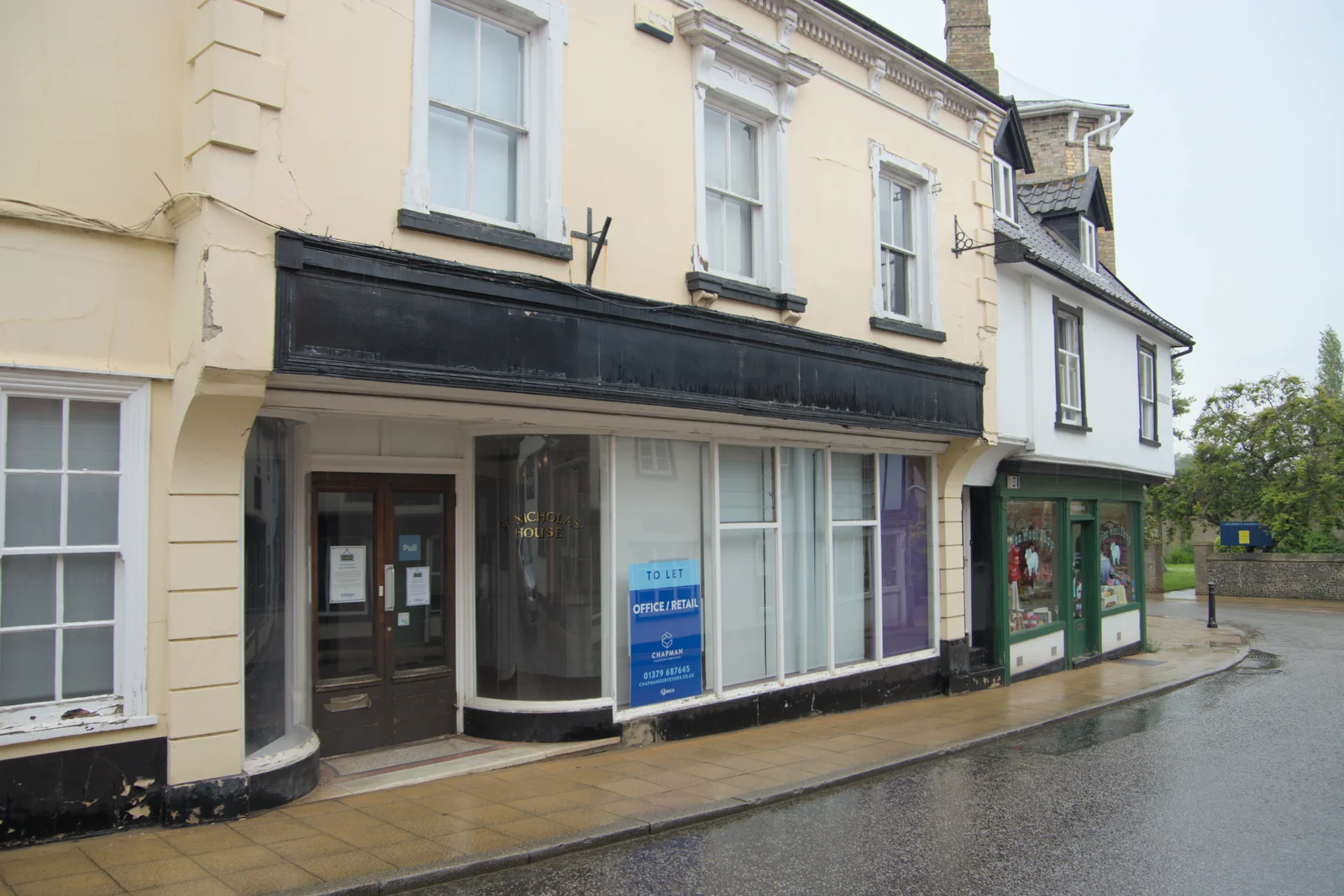 The former Merrick Hill insurance offices, from The Sutton Hoo Ship Reconstruction, The Longshed, Woodbridge - 29th May 2024