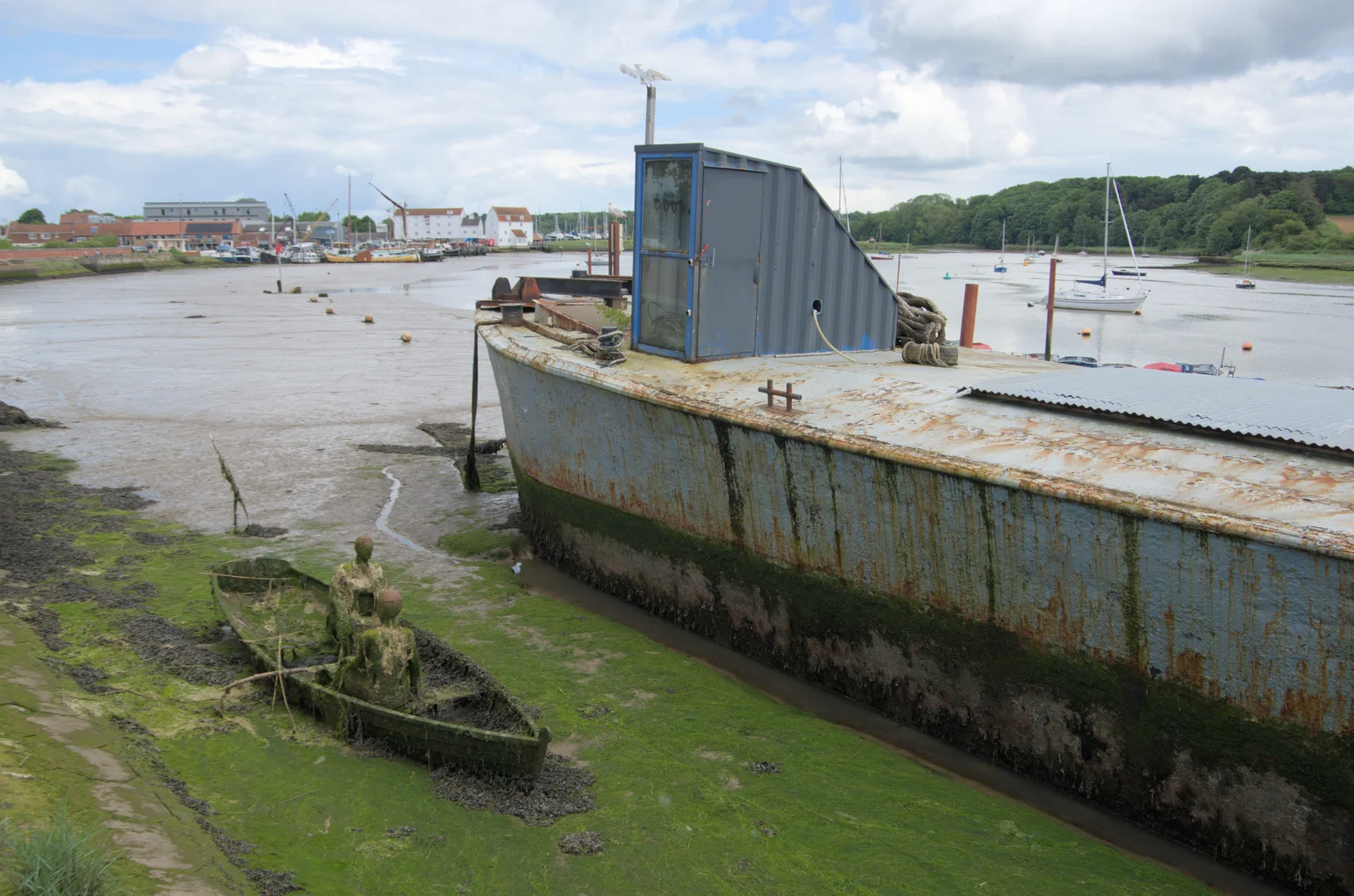 The Sisters watch over the River Deben, from The Sutton Hoo Ship Reconstruction, The Longshed, Woodbridge - 29th May 2024