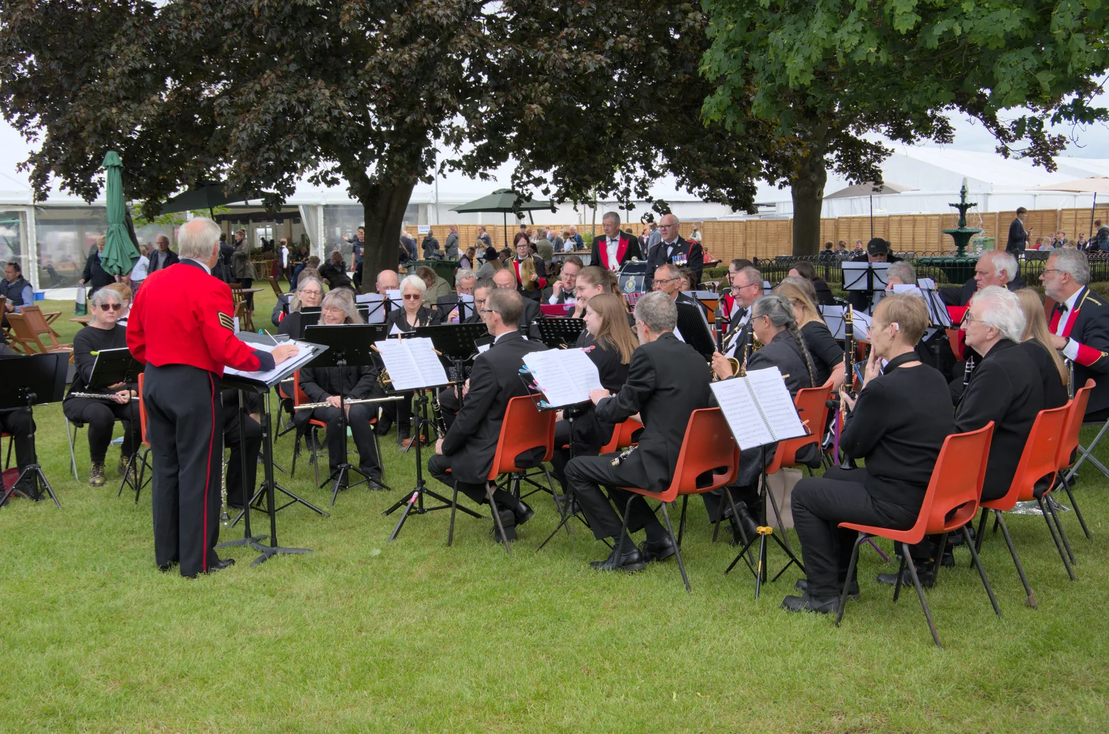 The Waveney Concert Band and RBL band in action, from Fred and the SYWO at the Suffolk Show, Trinity Park, Ipswich - 30th May 2024