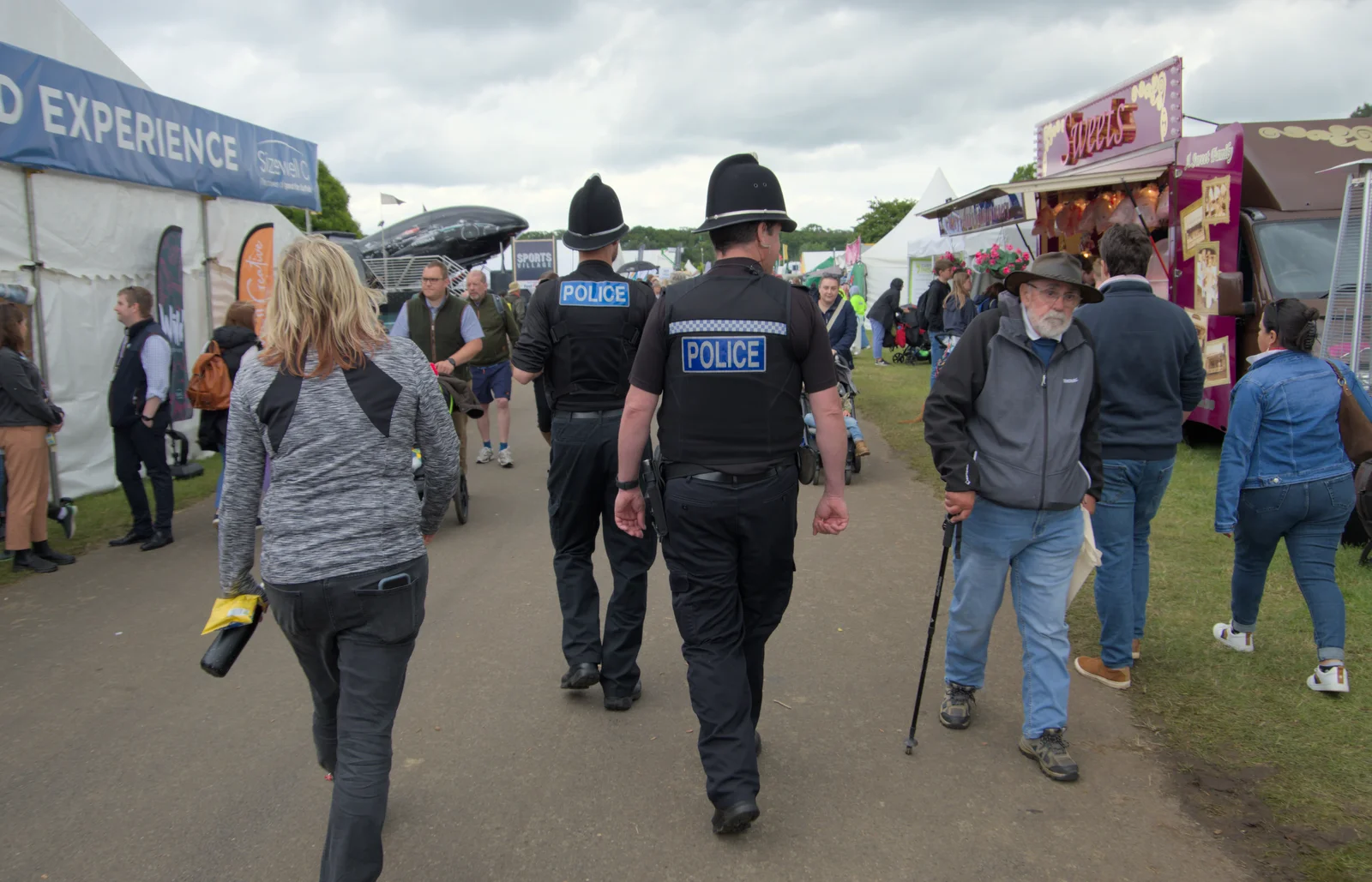 A couple of actual Bobbies on the beat, from Fred and the SYWO at the Suffolk Show, Trinity Park, Ipswich - 30th May 2024