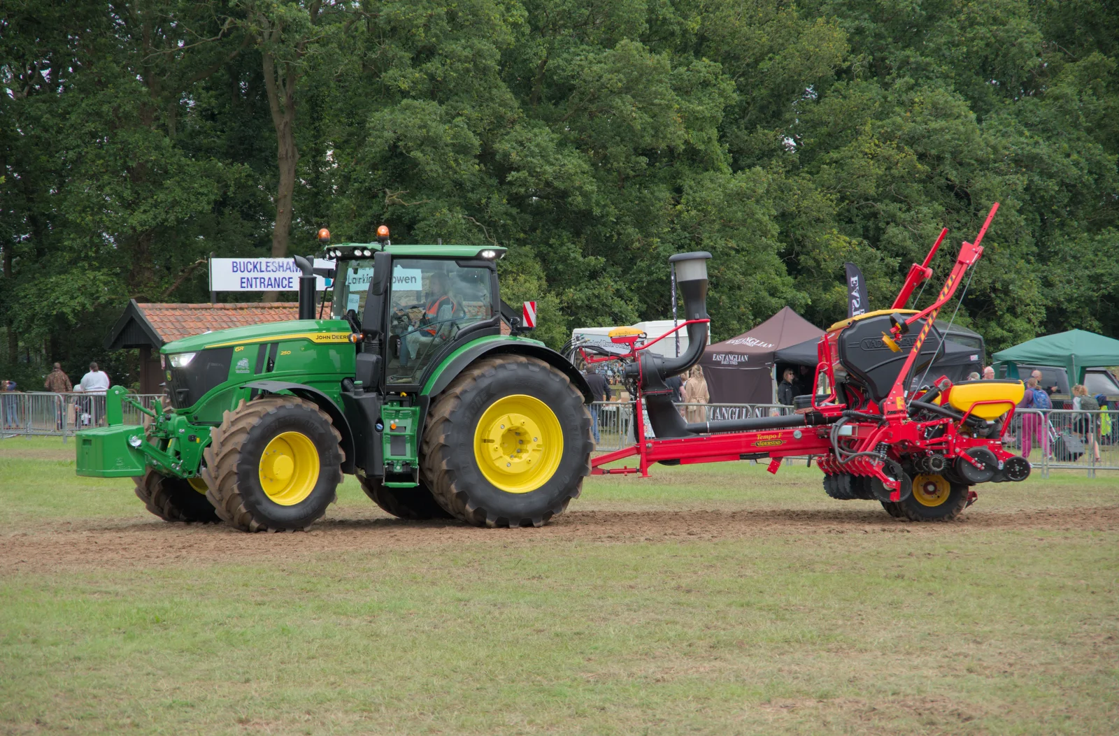 There's a tractor demonstration on the way out, from Fred and the SYWO at the Suffolk Show, Trinity Park, Ipswich - 30th May 2024