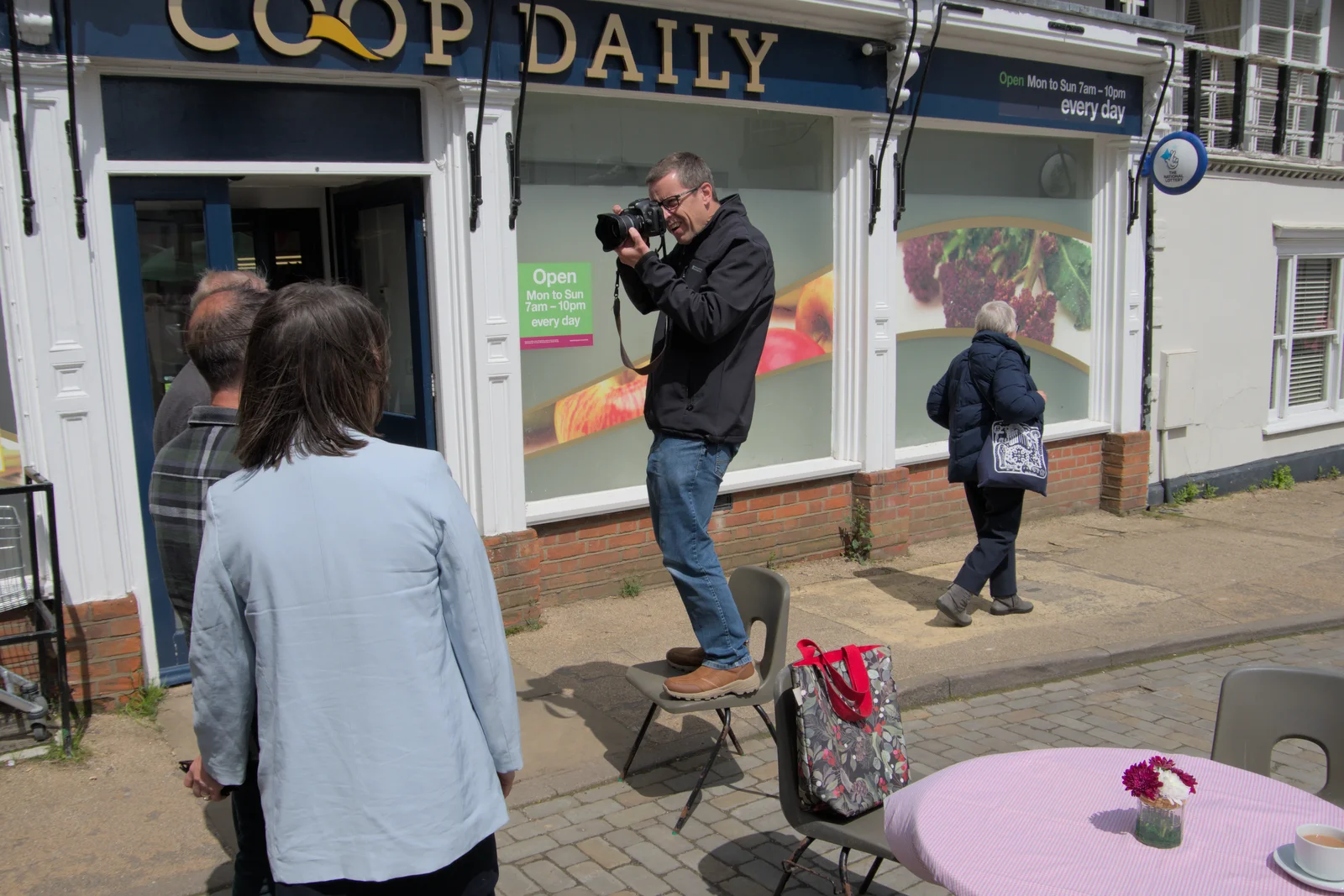 The Diss Express photographer gets a shot, from Ollie's 70th Birthday, The Handyman, Eye, Suffolk - 1st June 2024