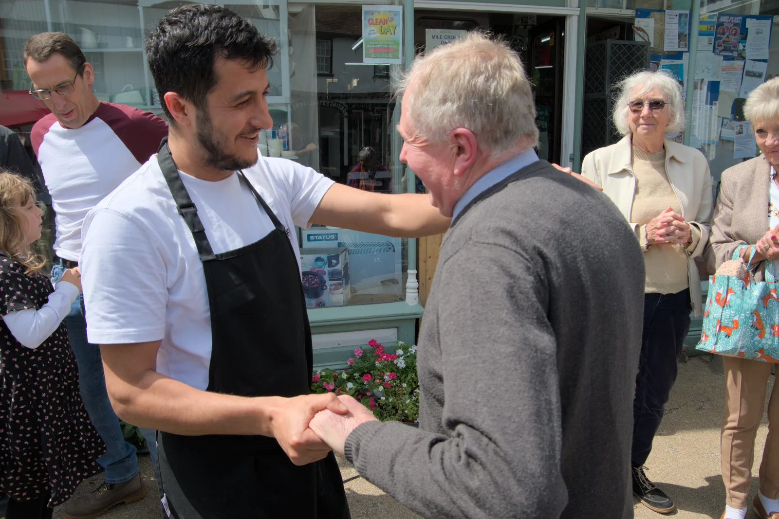 The dude from Caféye comes down to say hello, from Ollie's 70th Birthday, The Handyman, Eye, Suffolk - 1st June 2024