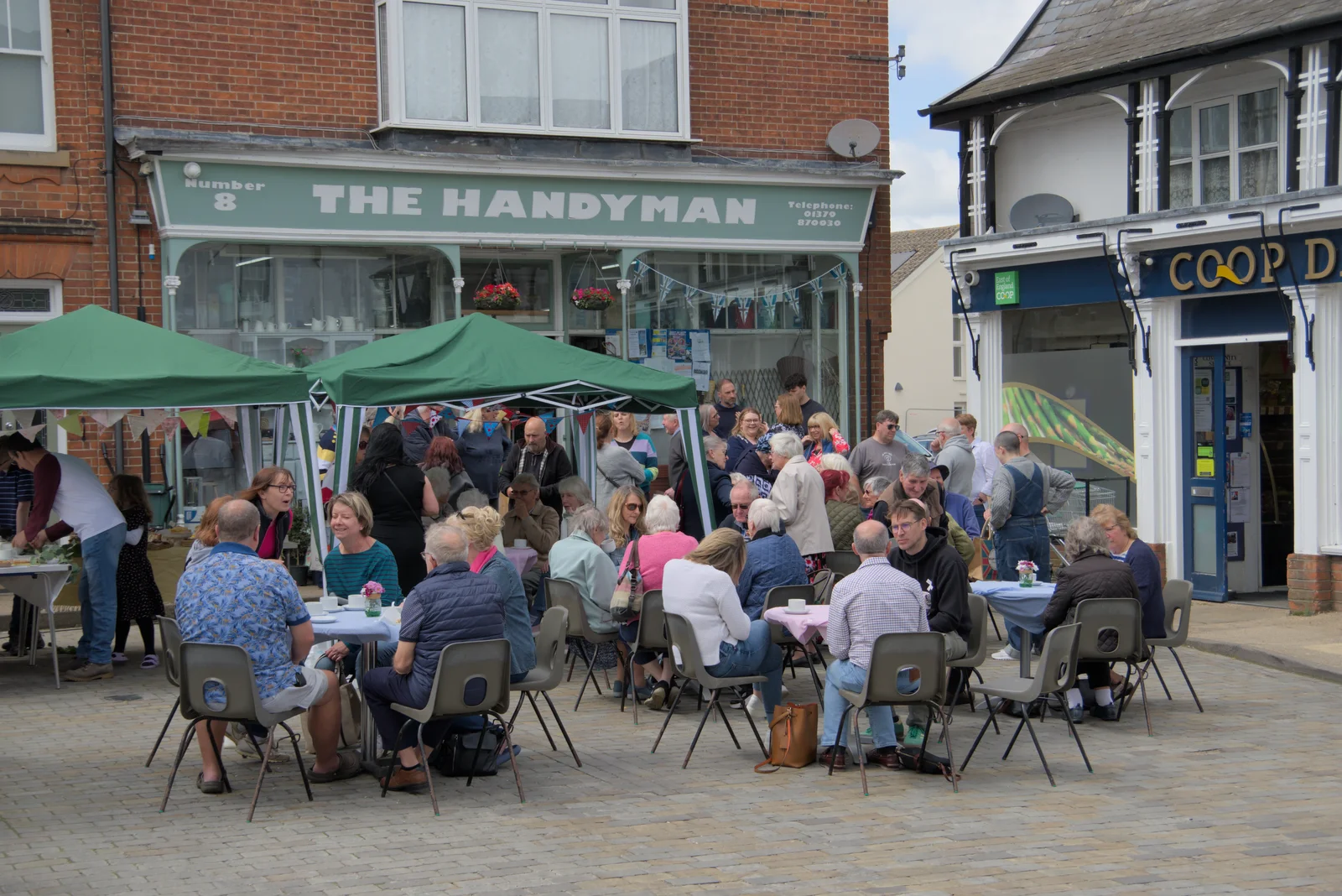 There's a good turnout for Ollie's birthday, from Ollie's 70th Birthday, The Handyman, Eye, Suffolk - 1st June 2024