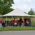 The GSB is set up under a marquee on the common, Sailing at the Lake, and the GSB at Mellis, Suffolk - 6th June 2024