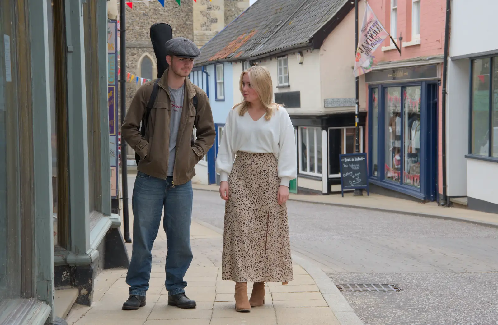 Lewis and Holly again, from A "Once" Photoshoot, Diss, Norfolk - 8th June 2024