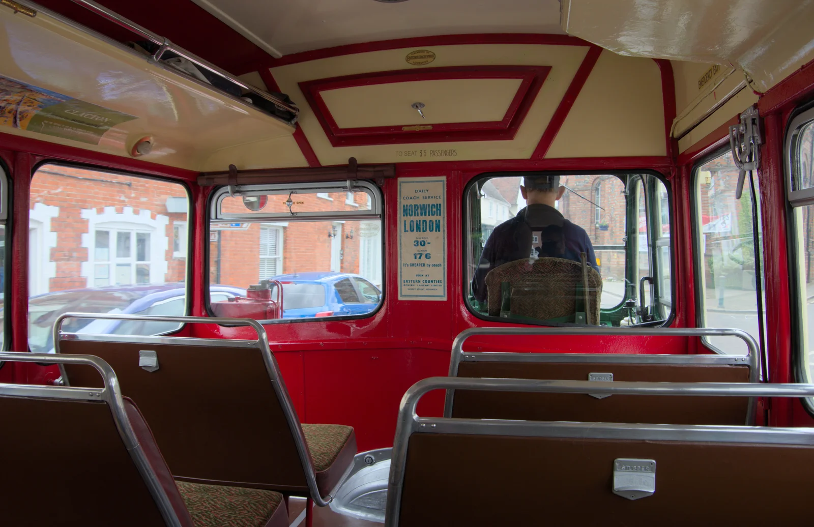 We're on a 1949 Bristol coach, from Open Gardens, Eye, Suffolk - 9th June 2024