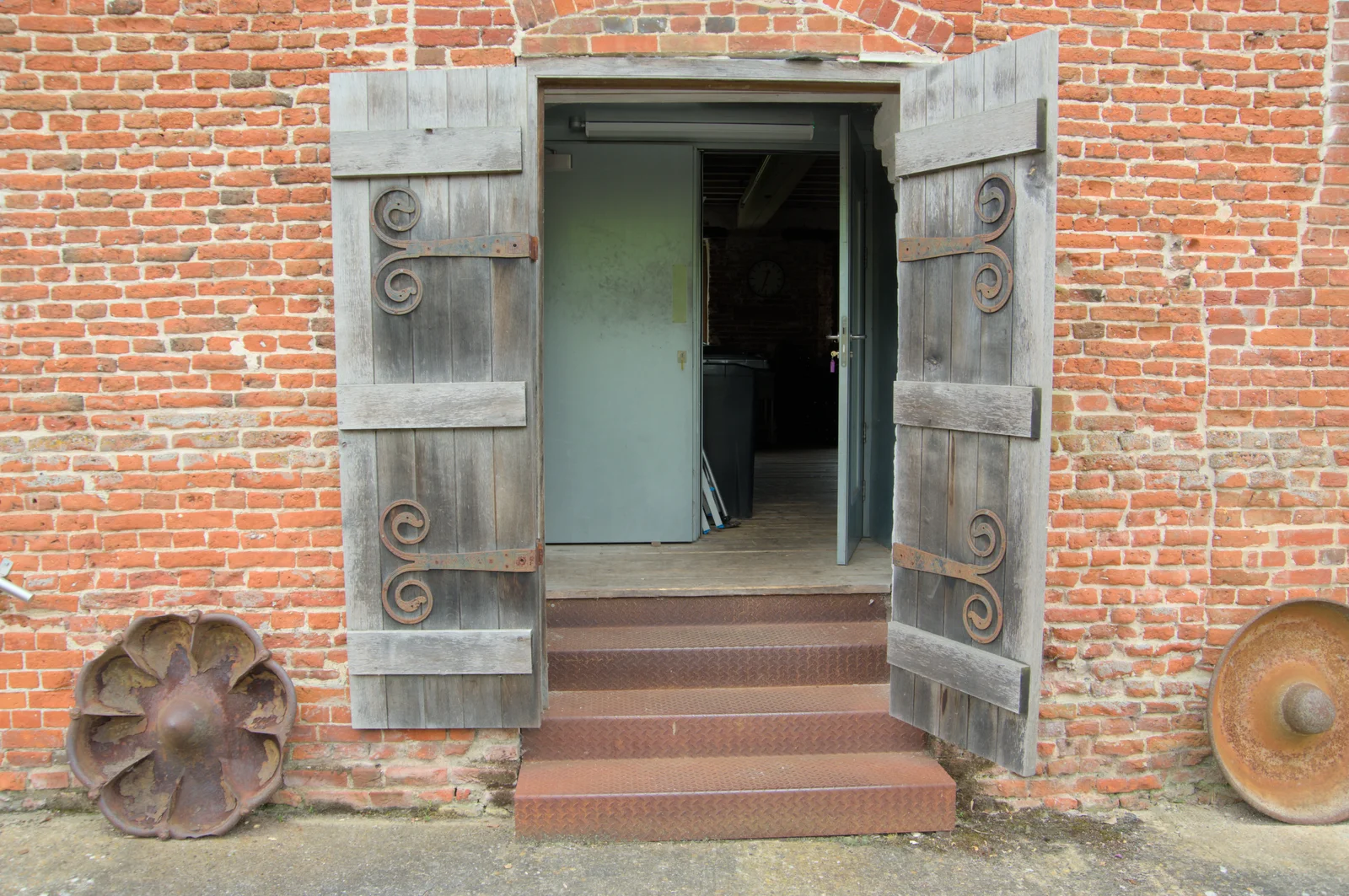 Doors made especially for the hinges, from Open Gardens, Eye, Suffolk - 9th June 2024