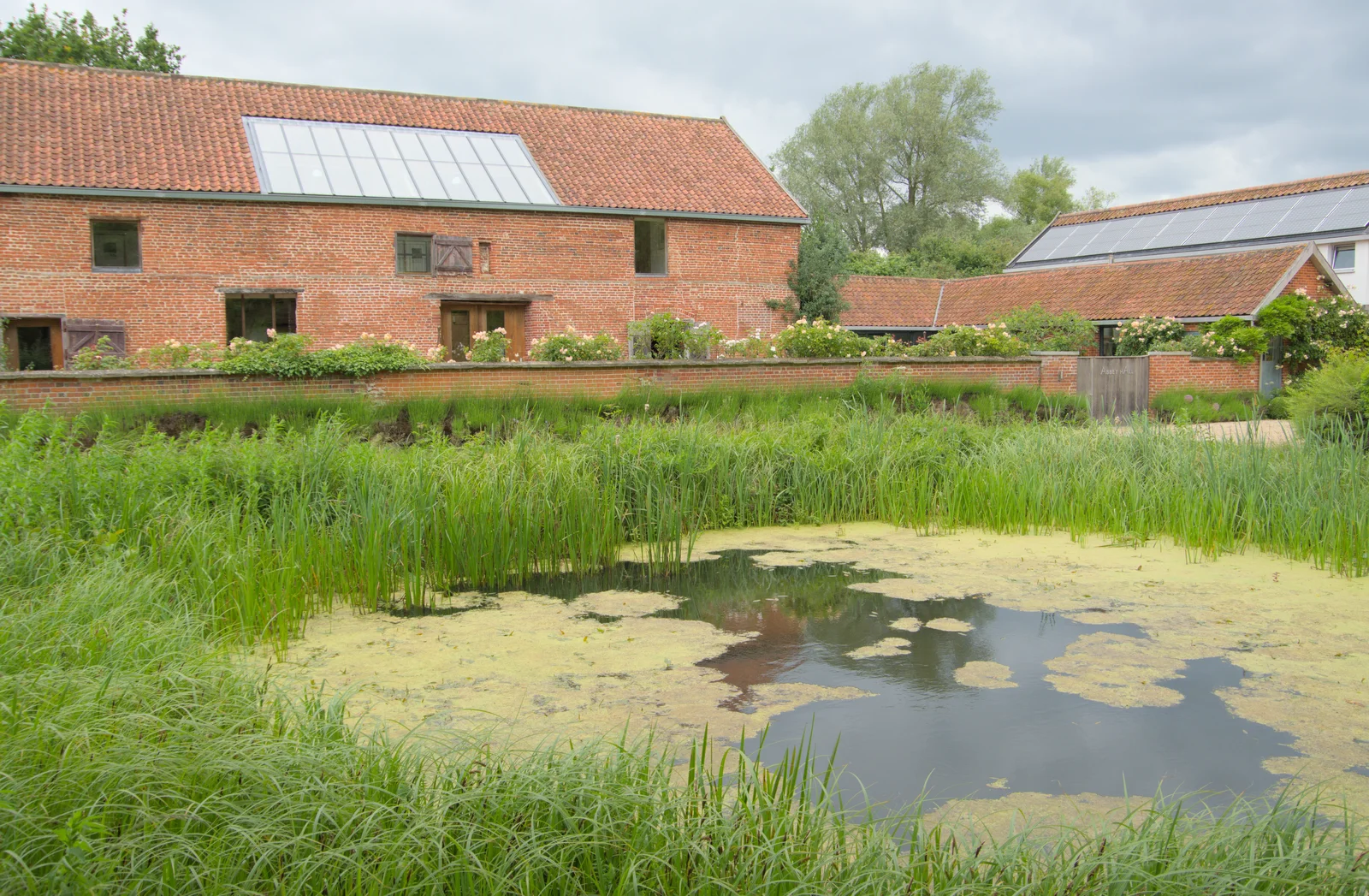 Abbey Hall from across the pond, from Open Gardens, Eye, Suffolk - 9th June 2024