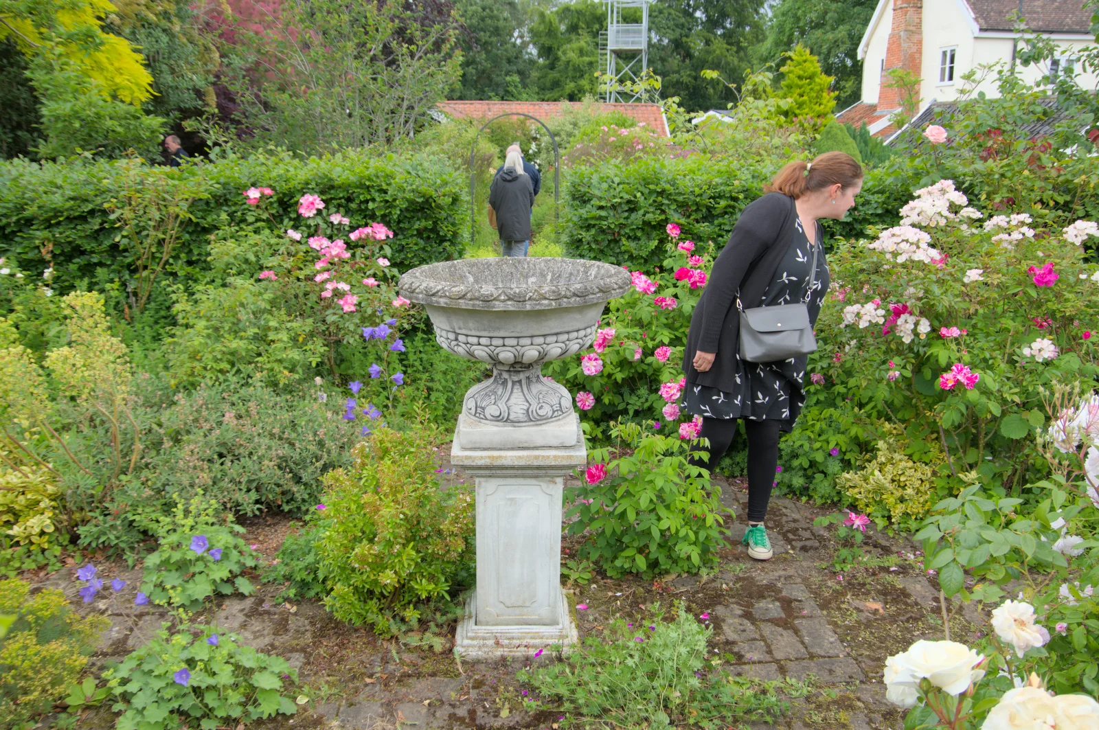 There's an amazing garden near the allotments, from Open Gardens, Eye, Suffolk - 9th June 2024