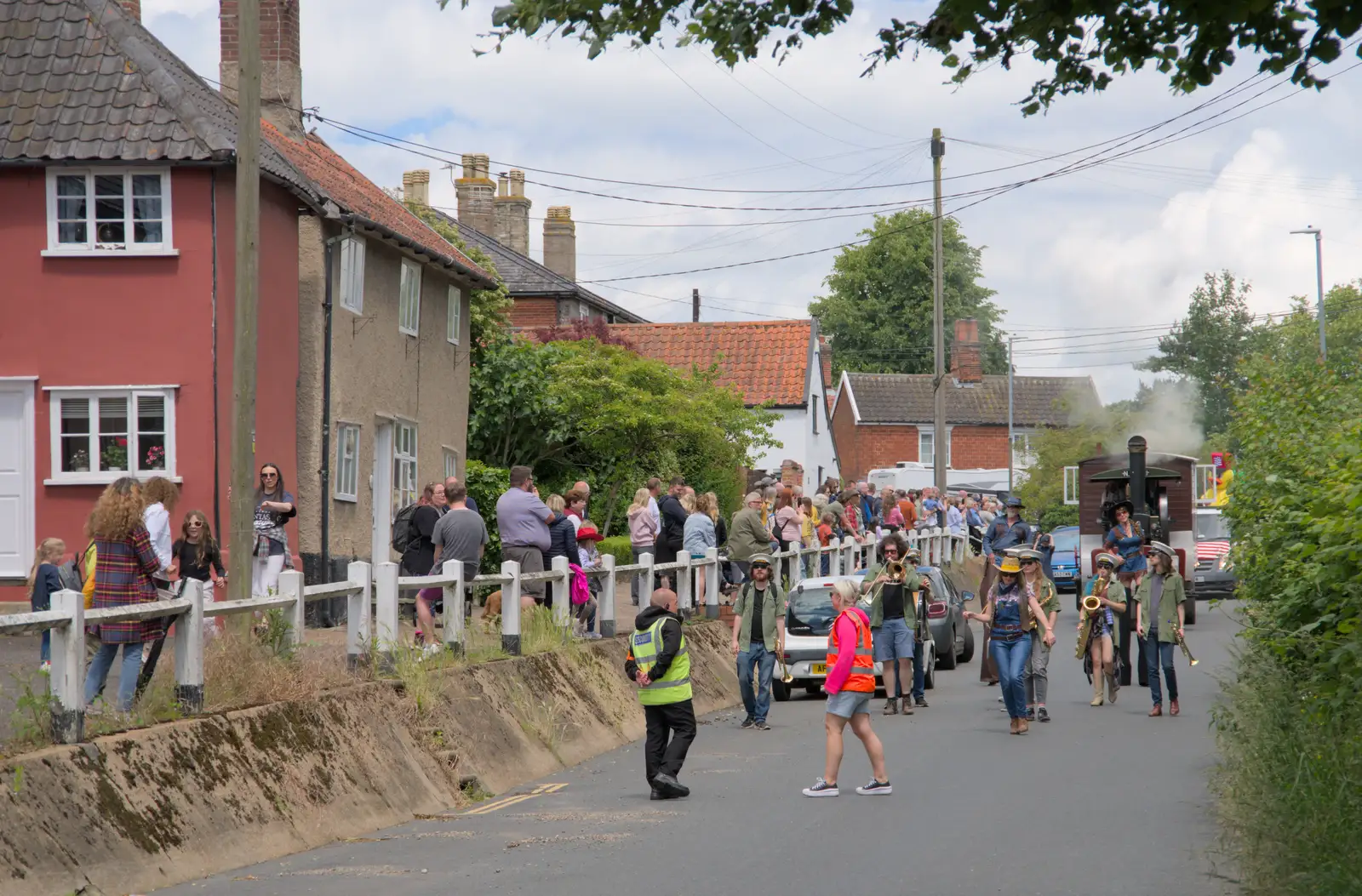 The parade on Mount Street, from The Carnival Procession, Diss, Norfolk - 16th June 2024