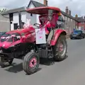 A Pink Lady tractor, The Carnival Procession, Diss, Norfolk - 16th June 2024