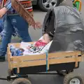 A baby sleeps through it all, The Carnival Procession, Diss, Norfolk - 16th June 2024