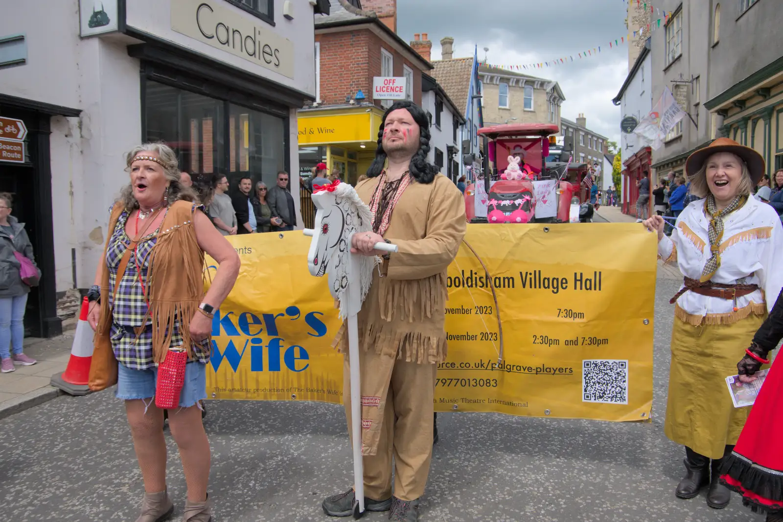 Will with a hobby horse, from The Carnival Procession, Diss, Norfolk - 16th June 2024