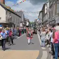 The parade snakes its way through town, The Carnival Procession, Diss, Norfolk - 16th June 2024