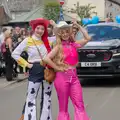 Some sort of Barbie cowgirls, The Carnival Procession, Diss, Norfolk - 16th June 2024