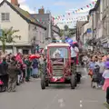 A tractor on Mere Street, The Carnival Procession, Diss, Norfolk - 16th June 2024