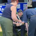 The cadets do a first-aid demonstration, The Carnival Procession, Diss, Norfolk - 16th June 2024