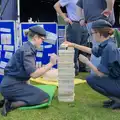 Some cadets do giant jenga, The Carnival Procession, Diss, Norfolk - 16th June 2024