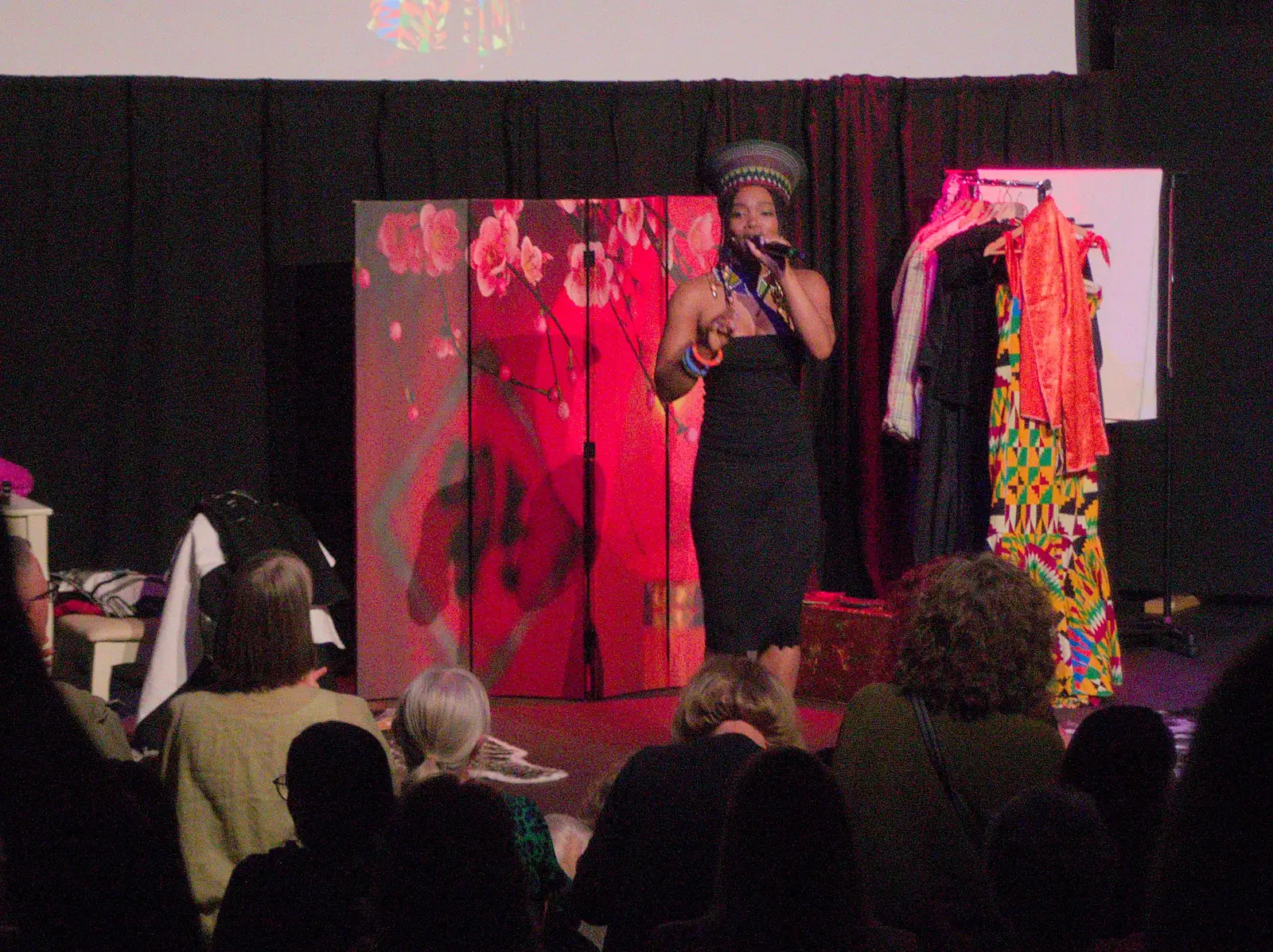 Anna Mudeka sings as Miriam Makeba, from Mama Afrika, and Richard Hawley at the UEA, Norwich - 16th June 2024