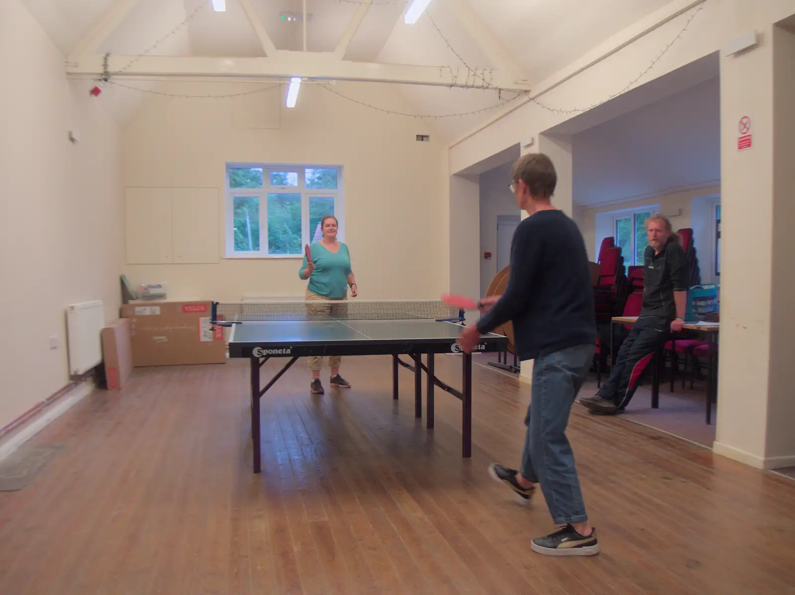 Isobel and Sue play table tennis, from Mama Afrika, and Richard Hawley at the UEA, Norwich - 16th June 2024