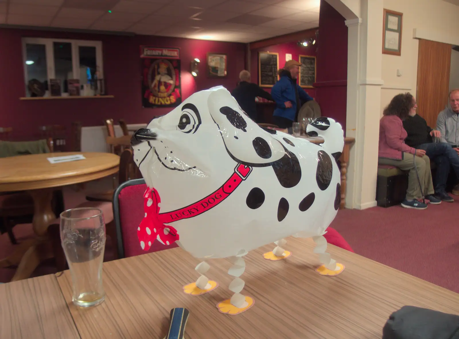 The boys find an amusing balloon dog, from Mama Afrika, and Richard Hawley at the UEA, Norwich - 16th June 2024