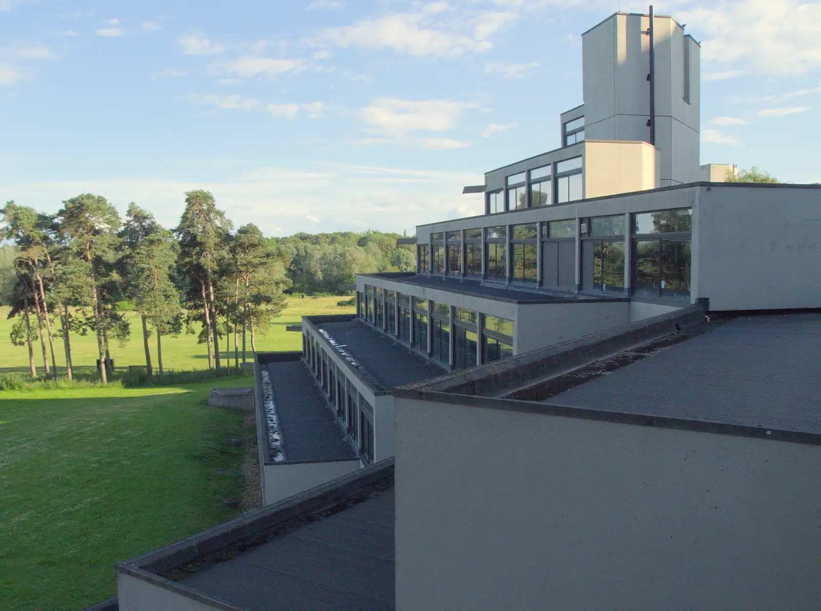 Part of the UEA's famous Ziggurat, from Mama Afrika, and Richard Hawley at the UEA, Norwich - 16th June 2024