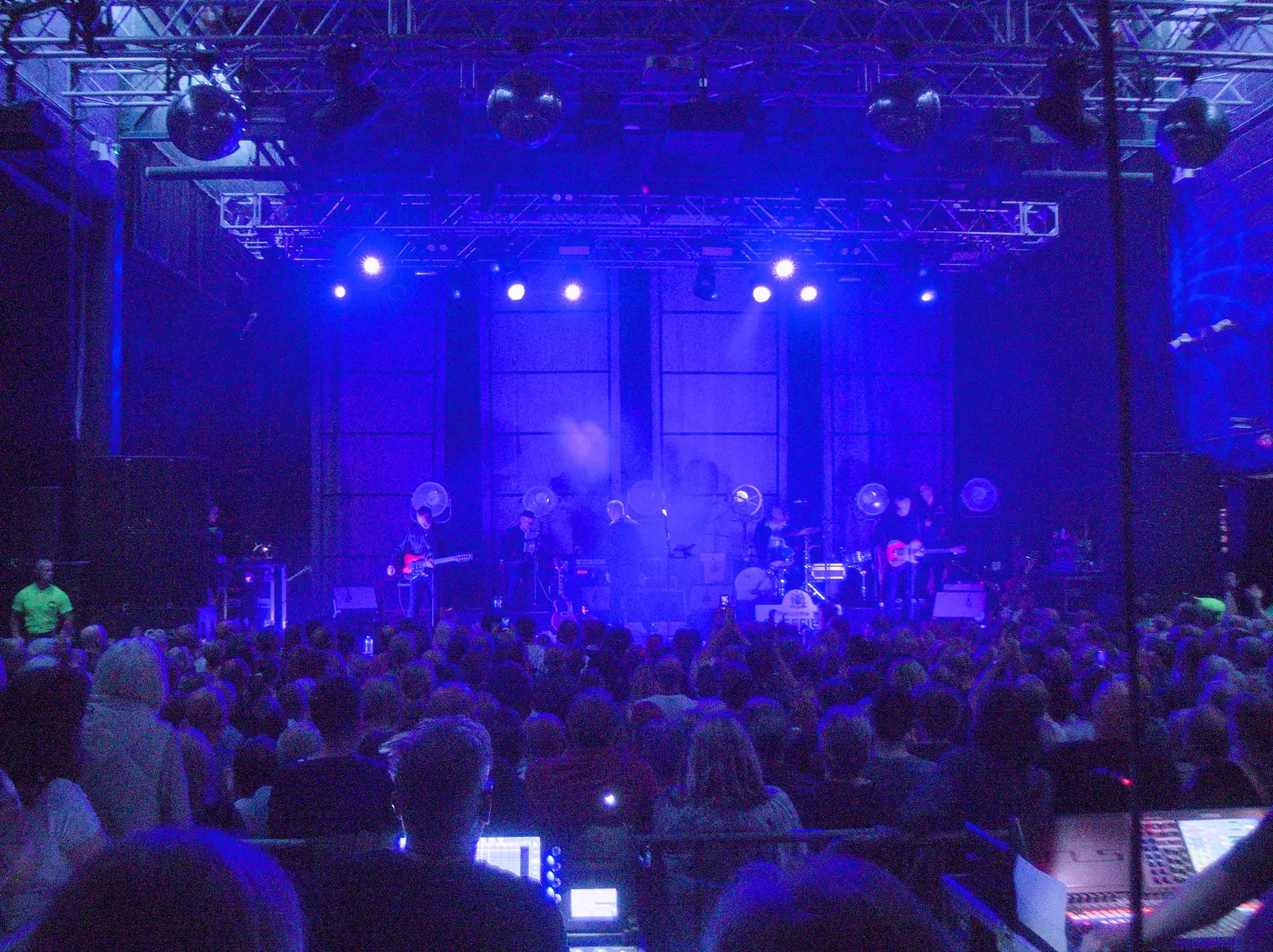 Our view from behind the light and sound desk, from Mama Afrika, and Richard Hawley at the UEA, Norwich - 16th June 2024