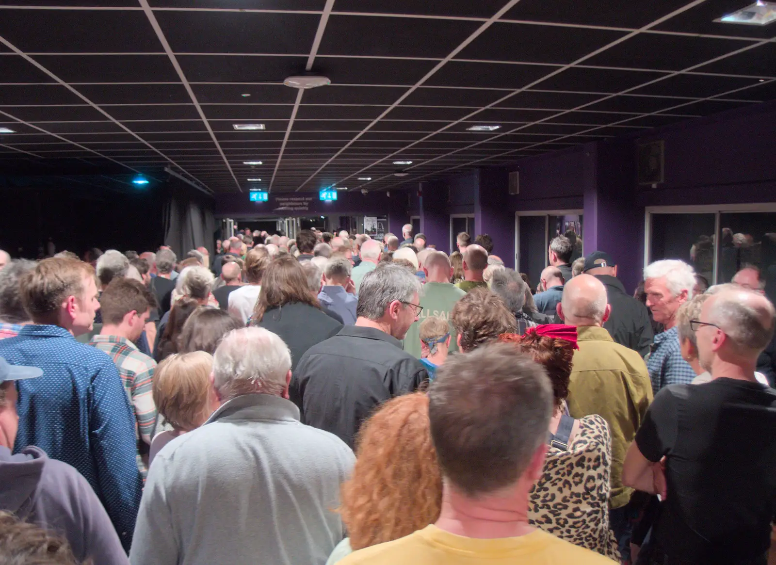 The mostly-middle-aged crowd streams out, from Mama Afrika, and Richard Hawley at the UEA, Norwich - 16th June 2024