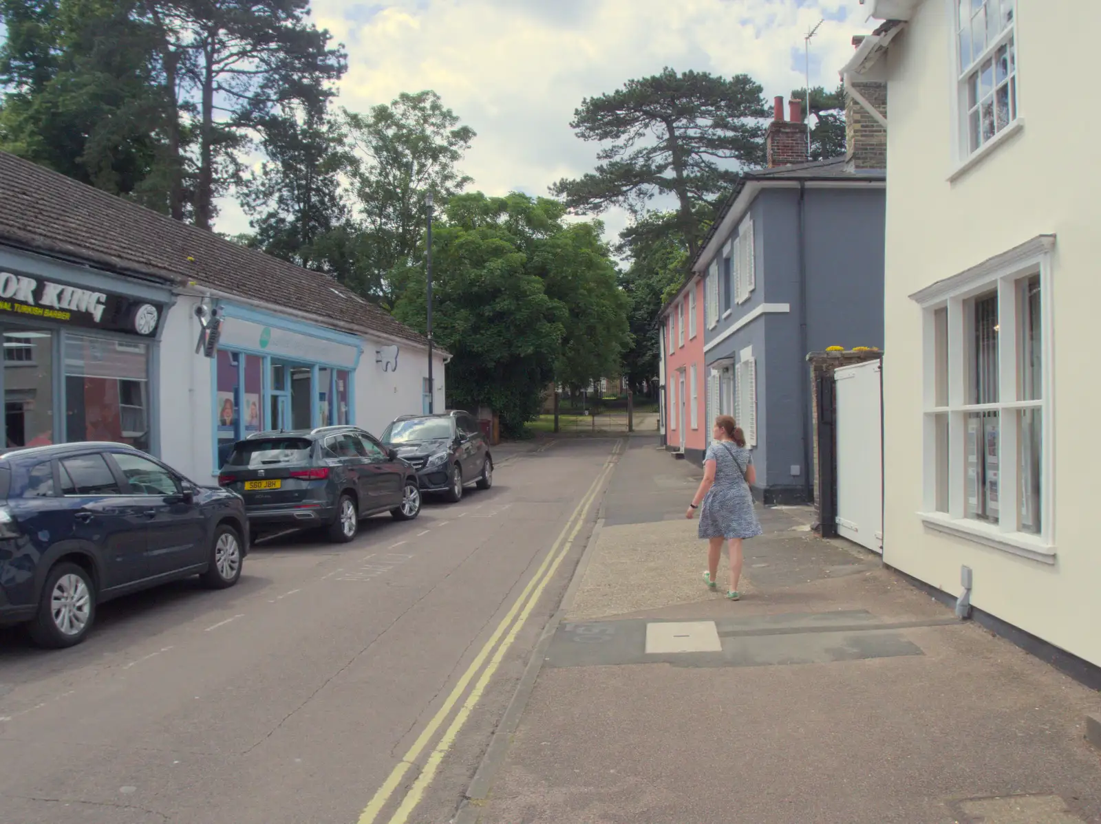 We head up to the park by the Food Museum, from The BSCC at Finningham, and Stowmarket Teeth, Suffolk - 21st June 2024