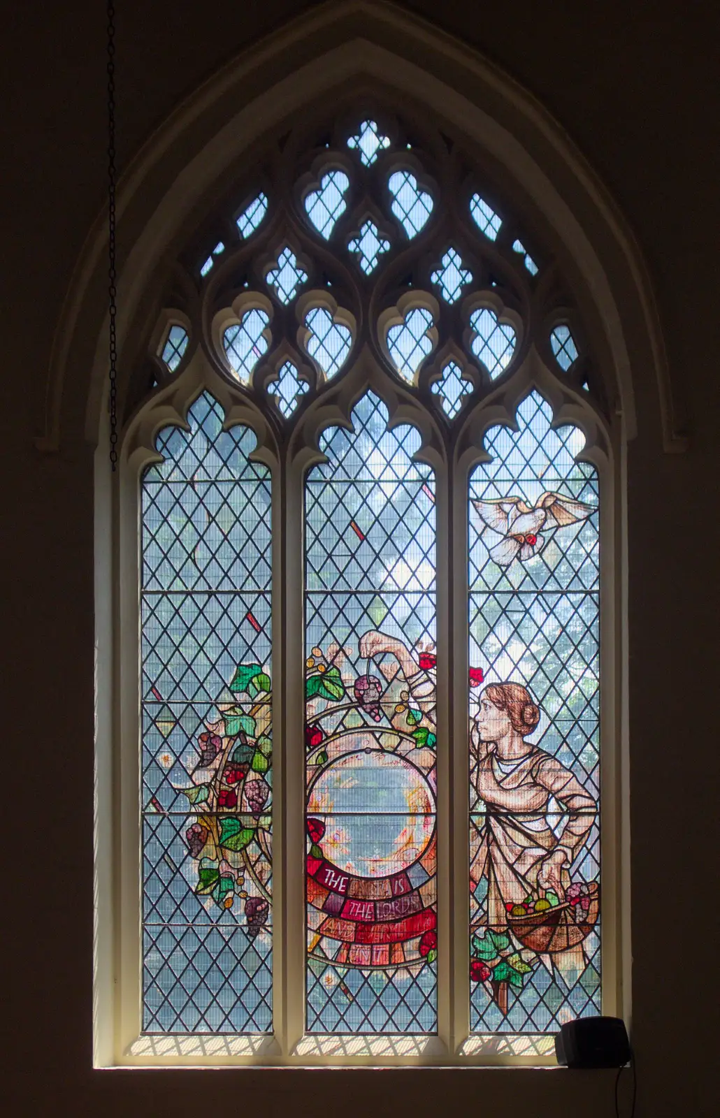 Another of Helen Whittaker's Four Seasons windows, from The BSCC at Finningham, and Stowmarket Teeth, Suffolk - 21st June 2024