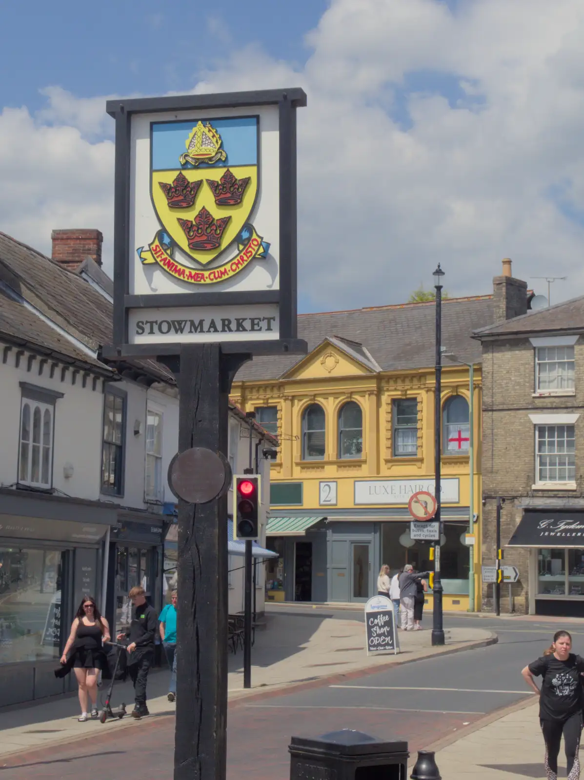 The Stowmarket town sign, from The BSCC at Finningham, and Stowmarket Teeth, Suffolk - 21st June 2024