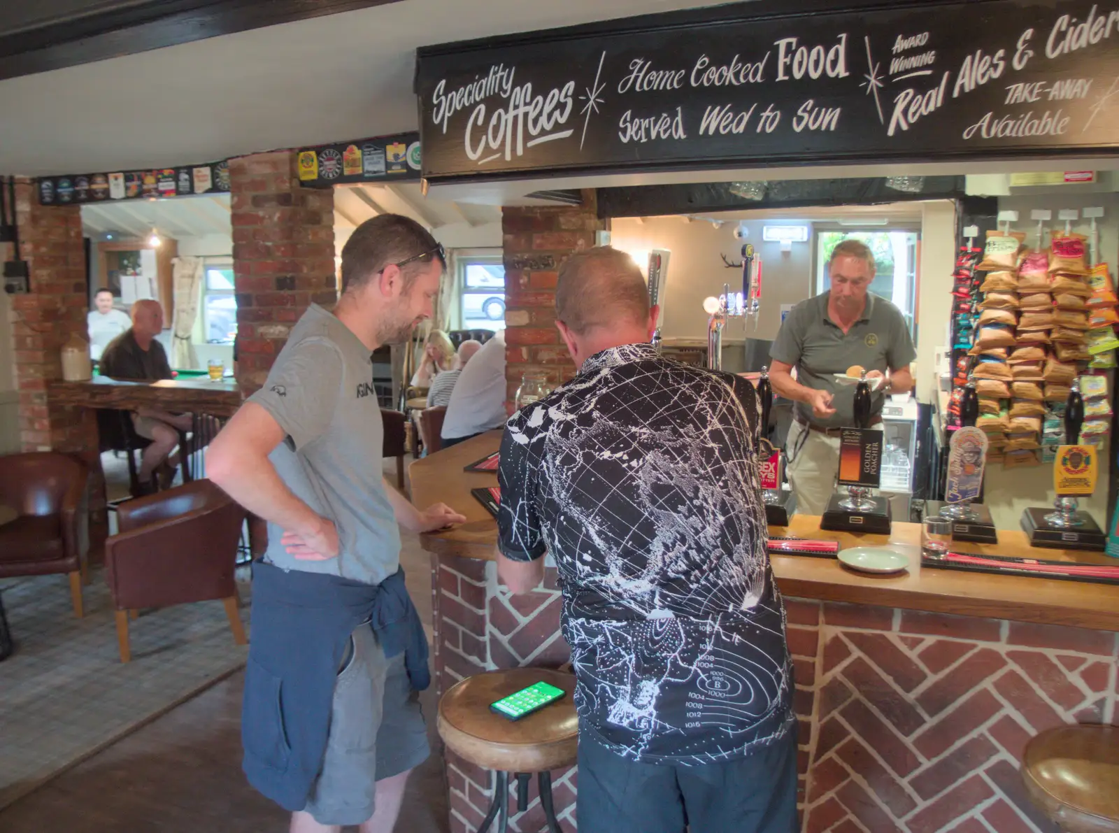 Gaz gets some Scotch eggs and sausage rolls in, from The BSCC at Redgrave, Noctilucent Clouds and a Village Hall Party, Brome - 29th June 2024