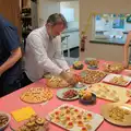 Some nice canapes come out onto the pool table, The BSCC at Redgrave, Noctilucent Clouds and a Village Hall Party, Brome - 29th June 2024