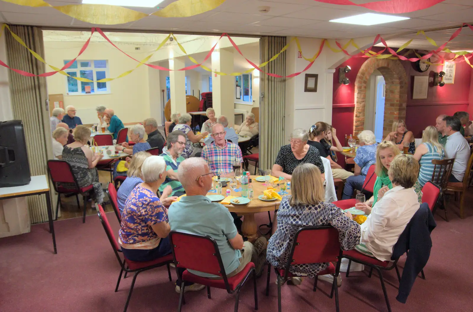 More village hall action, from The BSCC at Redgrave, Noctilucent Clouds and a Village Hall Party, Brome - 29th June 2024