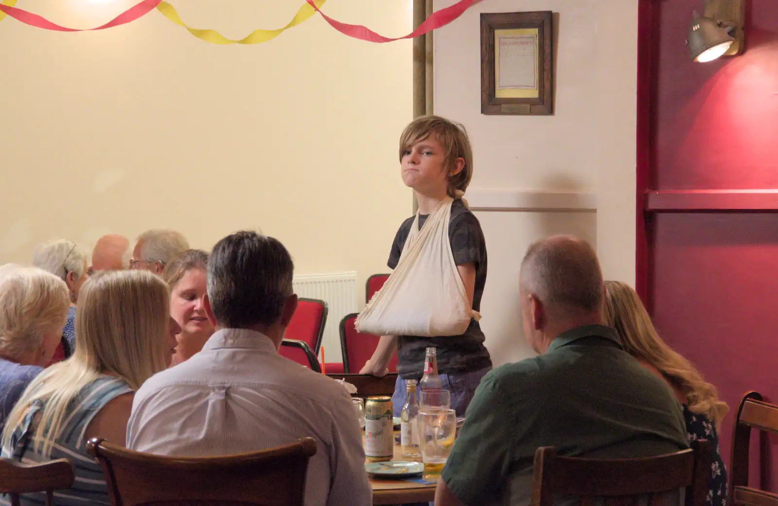 Harry looks around, from The BSCC at Redgrave, Noctilucent Clouds and a Village Hall Party, Brome - 29th June 2024